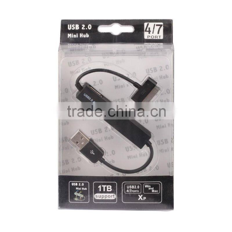 USB 2.0HUB for iphone/Micro USB Power Charge and datasheet transfer at the same time