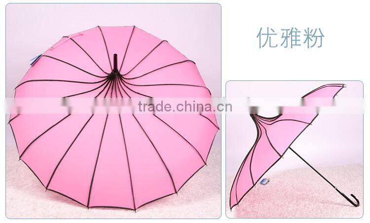 23"x8k fashion wedding parasol for decoration