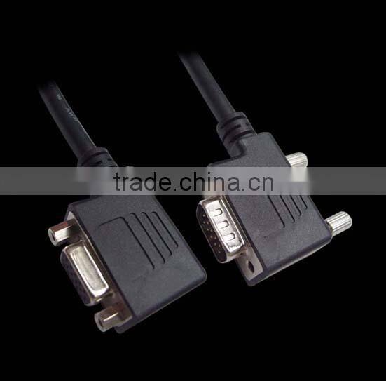 Cable serial right angle & cable serial DB15 VGA male to Female and DB9 Male to female cable