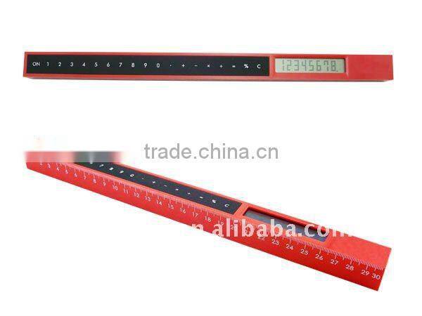 Hot sales 30cm 8 digit triangle ruler calculator for promotion