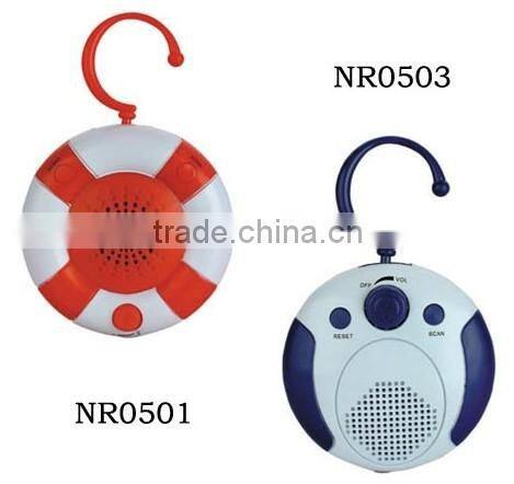 Hot selling Round shape FM shower radio