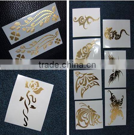 Safety Easily Use and Peel Away CMYK Butterfly Temporary Face Mask Tattoo Stickers for Make up