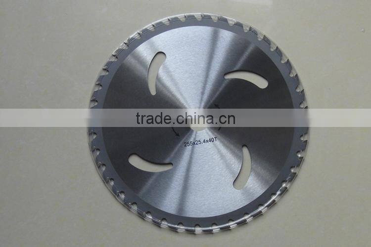 Gas petrol type brush cutter grass trimmer straight metal blade