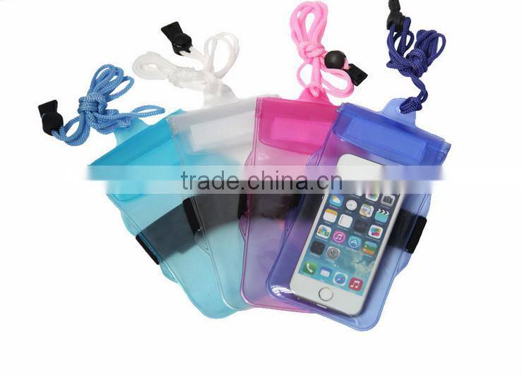 Pvc Waterproof Cell Phone bag Arm Bag with Strap for IPhone IPad
