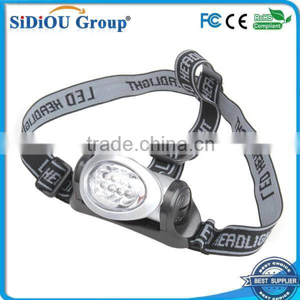 Super Bright 8 LEDs Headlamp 3 Mode Energy Saving Outdoor Sports Camping Fishing Head Lamp Flashlights