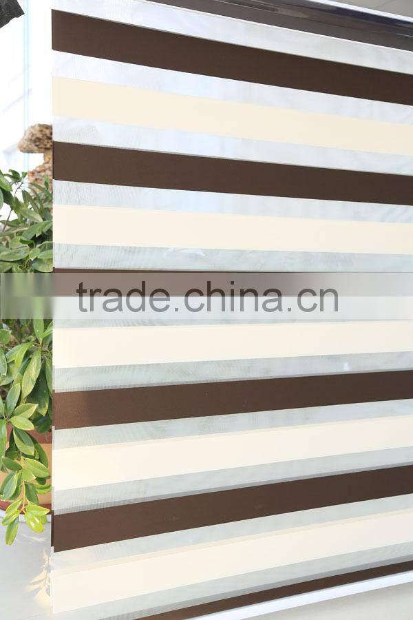 pleated dual zebra combi curtain fabric