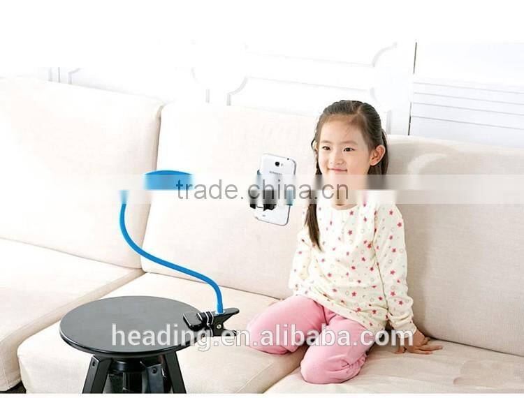 For lazy guys long arm mobile phone bracket for desk