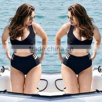 pure color conjoined sexy hot female bathing swimsuit