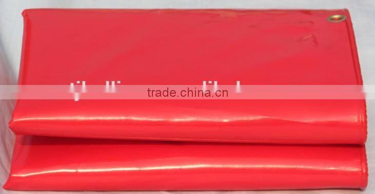 Red Vinyl Coated 14 oz Heavy duty Red Vinyl Tarps,Super Quality 14oz Vinyl Tarps