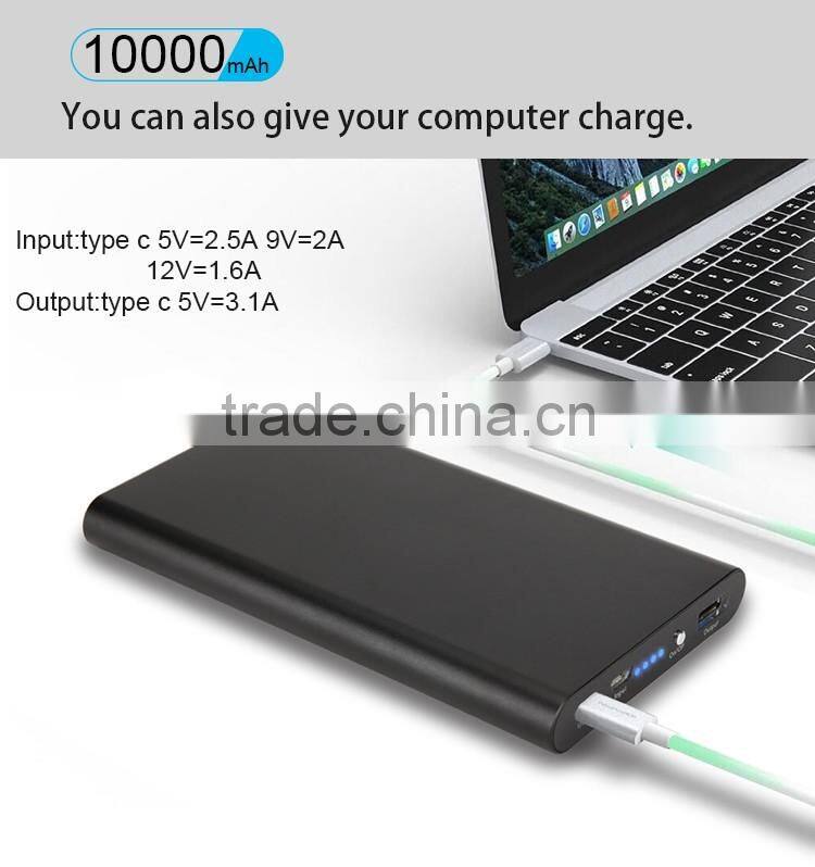 Type c phone power bank 10000mah high capacity factory directory from China