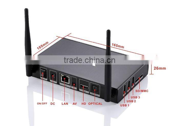 X95 Android 5.1.1 TV Box Amlogic S905 Quad Core 2.4GHz WiFi Bluetooth HD 2.0 Media Player Real-time Display TV Online Player