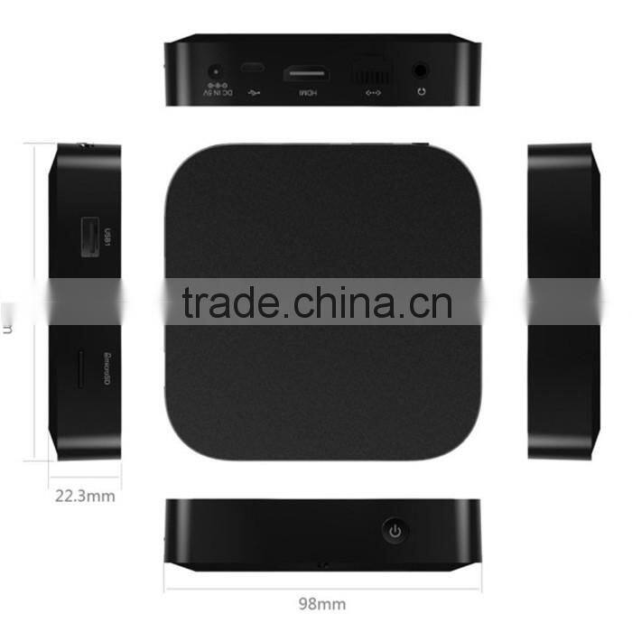 Wintel W8 Mini PC Windows8.1 Android4.4 Dual OS TV Box with 2GB+16GB 1.83GHZ Intel Atom Z3735F Portable For TV Phone Tablet