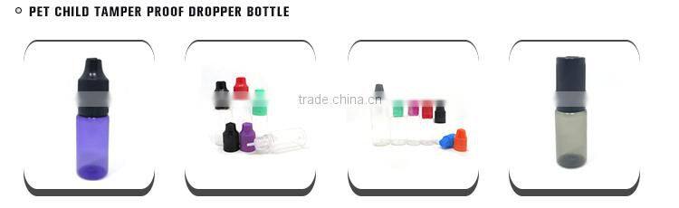 HD plastic dropper bottle with child proof cap dark green color bottle ejuice plastic bottle