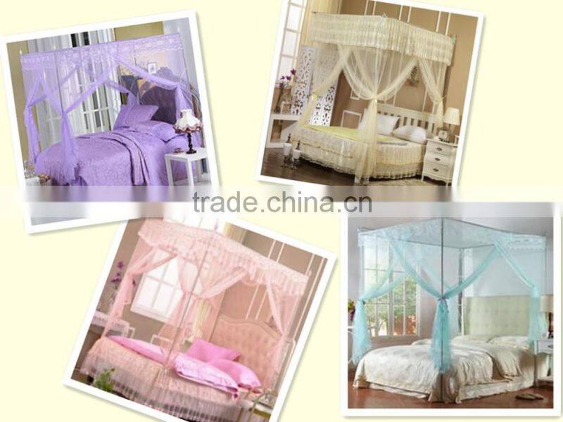 fashional high quality polyester king size double bed mosquito net