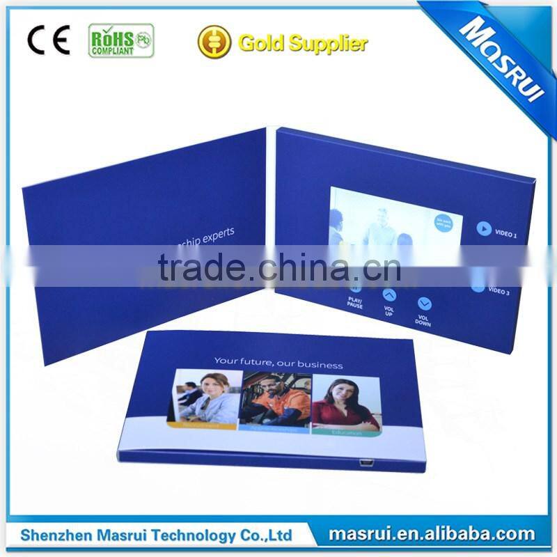 Medical presentation video brochure with 4.3 " lcd screen