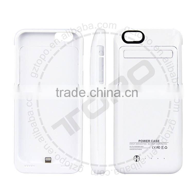 4200mAH Mobile Phone External Battery Backup Charger Case Pack Power Bank for iPhone 6 6s plus