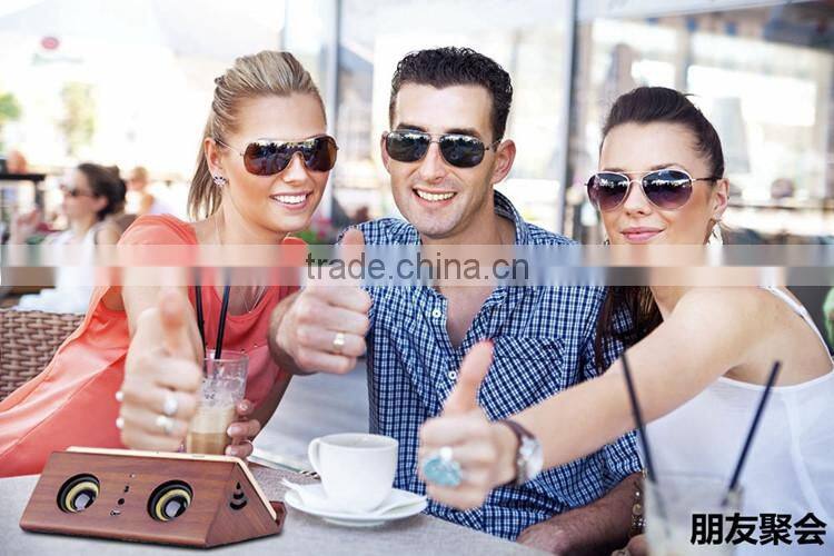 Hot no bluetooth pure wooden sensor speaker wireless for ipad and phones