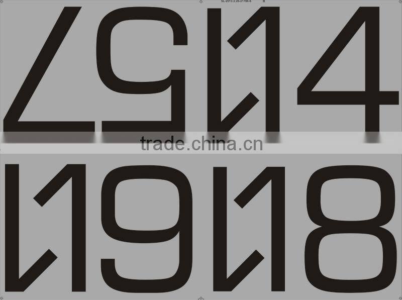 number heat transfer/iron on/hot stamping