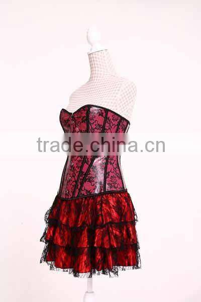 Sexy Printed Leather Medical Corset