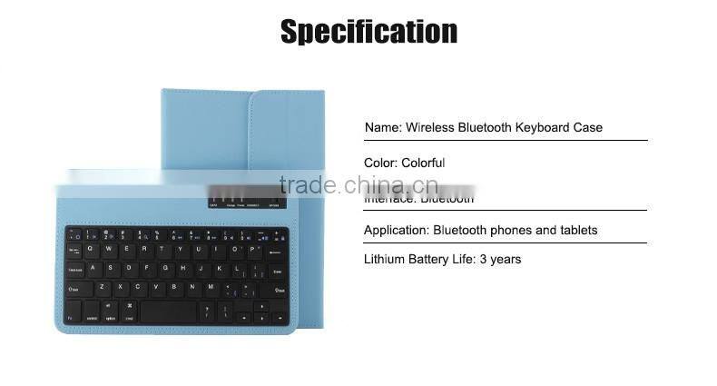 Universal PU leather tablet case with keyboard wireless for 7-8 inches, android ISO system-TY4708