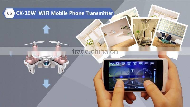 Cheerson CX-10W mini WiFi Control Flying Camera 4CH 6 Axis RC Quadcopter App for Android and IOS
