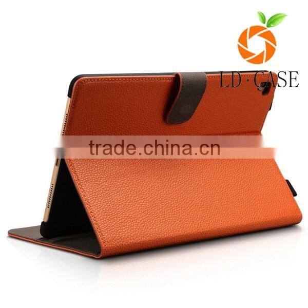 Genuine Leather Wallet Case For Apple iPad Pro Tablet Real Leather Folio Cover With Wake Up case