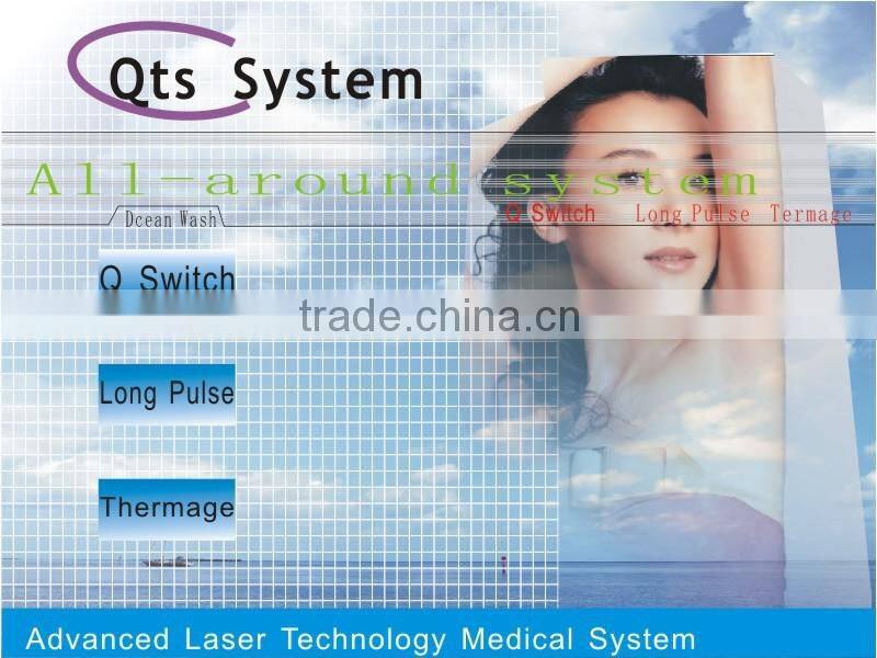 q switch long pulse and rf fractional three in one multi functional laser machine
