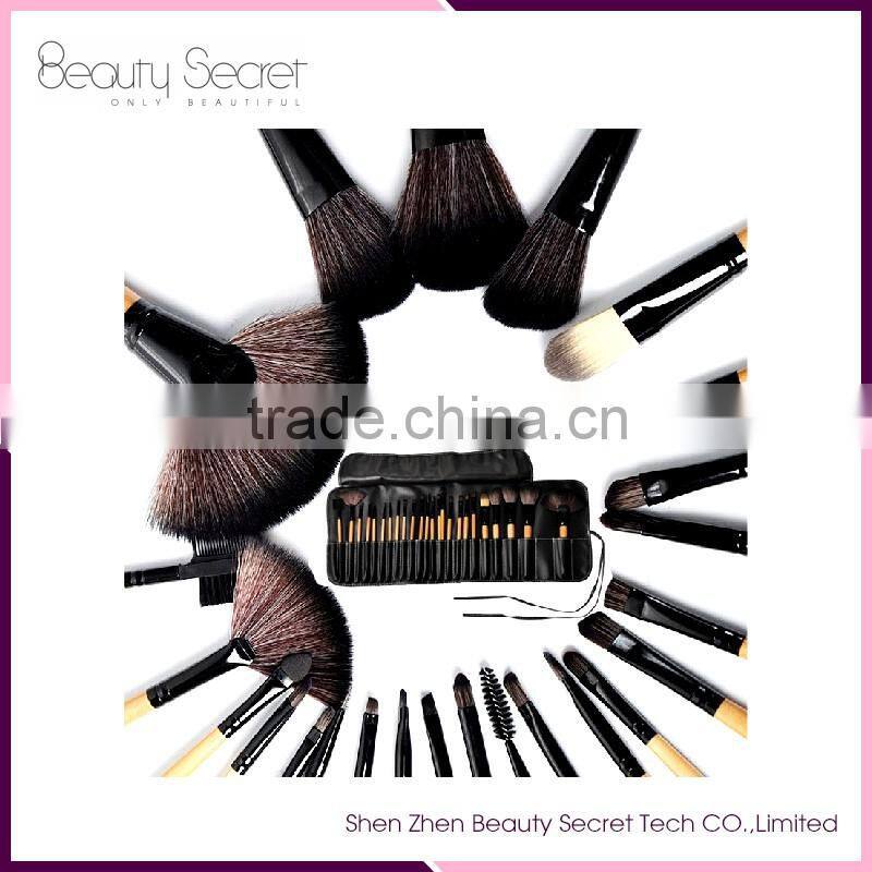 Private label 24 pcs makeup brush set for cosmetis