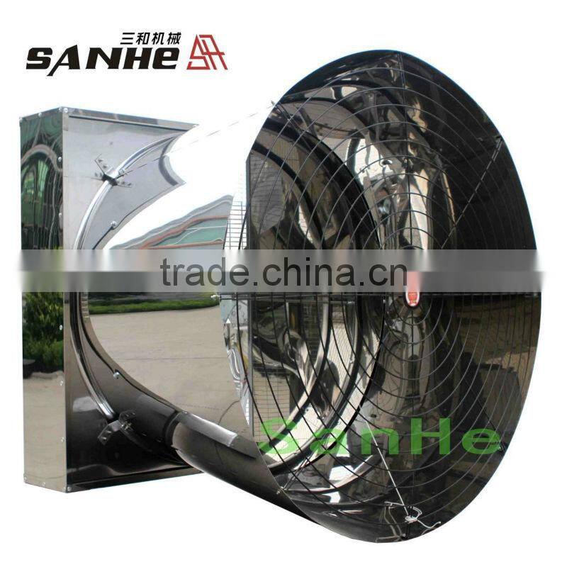 Butterfly Cone Type fully stainess steel exhaust fan for poultry farm chicken house