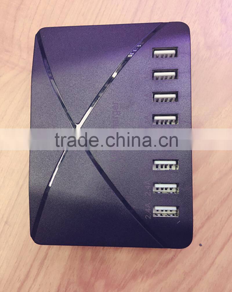 Electric 8 USB plugs travel charger with surge protector