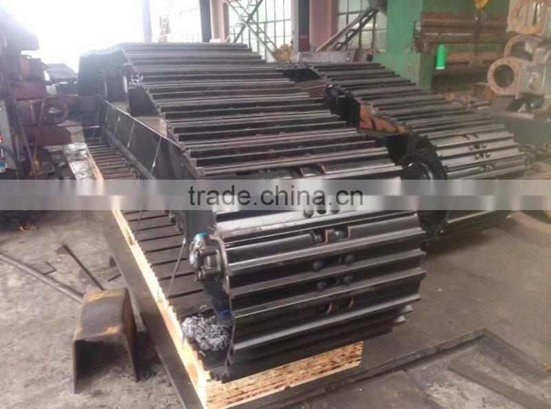 Steel rubber track undercarriage / Crawler undercarriage spare part / rubber steel track chassis from 0.5Ton to 120Ton
