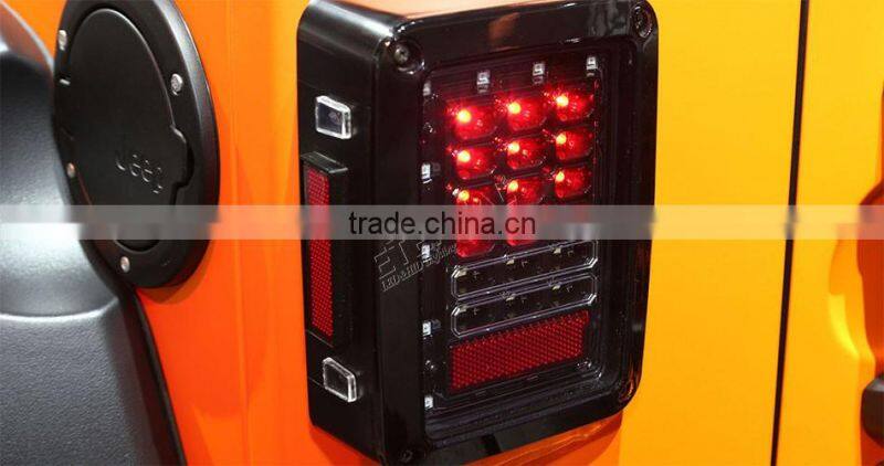 4x4 offroad Jeep Wranger JK SKU 07-15 multi-functions LED tail light amber red white lamp