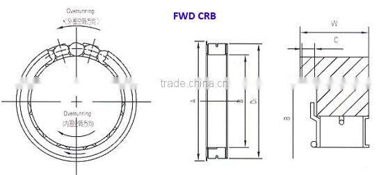 FWD CRB CRS Freewheel Bearing Motorcycle Starter Clutch with Sprags