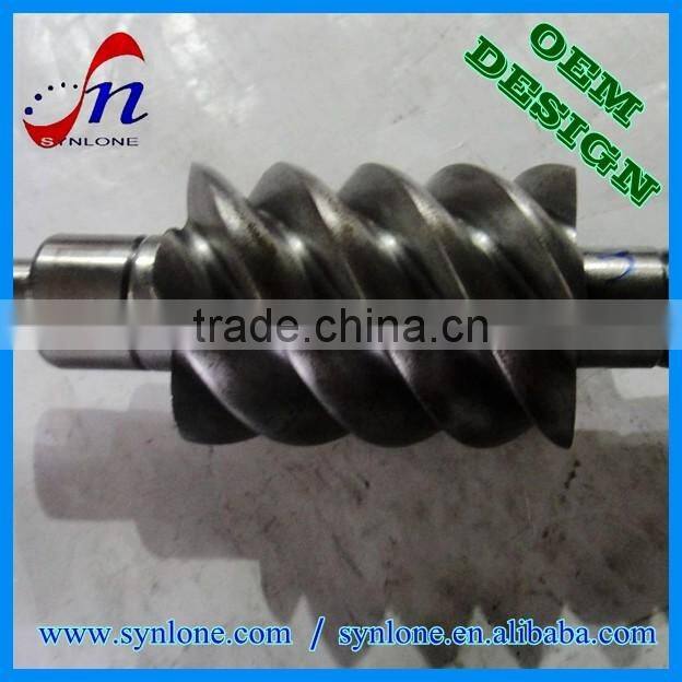 Precise machined helical gear shaft for machinery