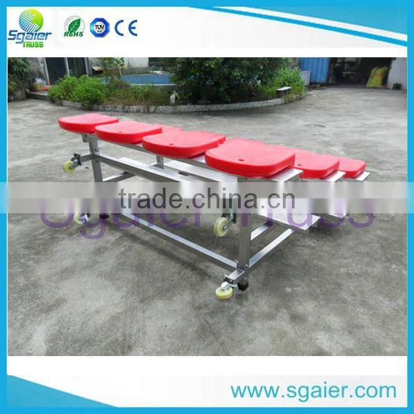 Sgaier protable aluminum bleachers for stadium ,metal bleacher seating