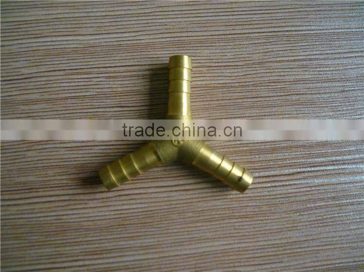 hose barbed brass y fitting for 6 8 10 12 mm air hose