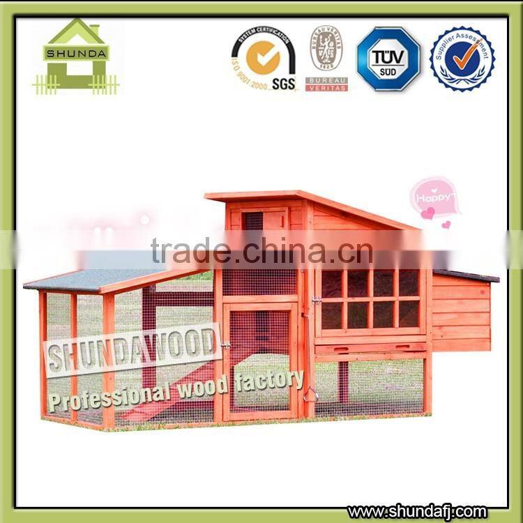 SDC13 Large Wooden Chicken Farming Cage Run