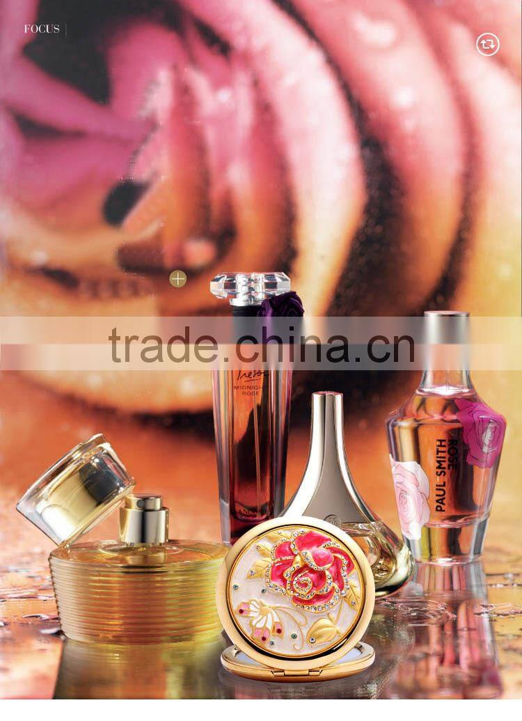 Rose folding Mirror /Make up portable mirror/Pocket Mirror/Valentines Gift