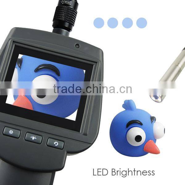 5.5mm Camera Industrial 2.4" HD Endoscope Snake Scope Waterproof 1M Cable Inspection Borescope 4 LED Engine Pipe Cam Tool