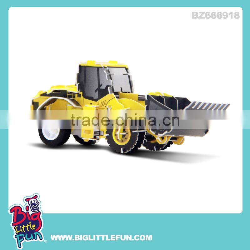 DIY 3d puzzle toy wind up motorcycle