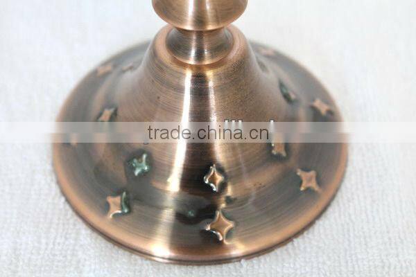 Metal craft antique metal candleholder