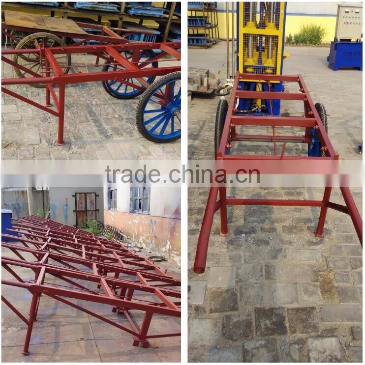 Automatic cement concrete paving interlocking hollow brick block making machine price