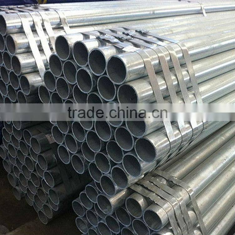Plastic sch40/schedule 40 thick wall galvanized round steel pipe threaded made in China