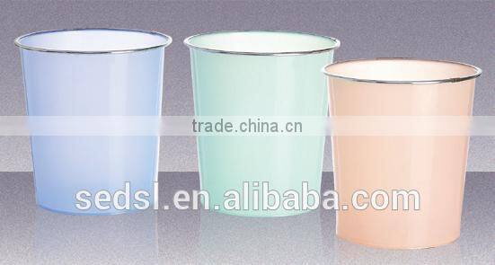 PP material Home use colorful transparent rubbish can