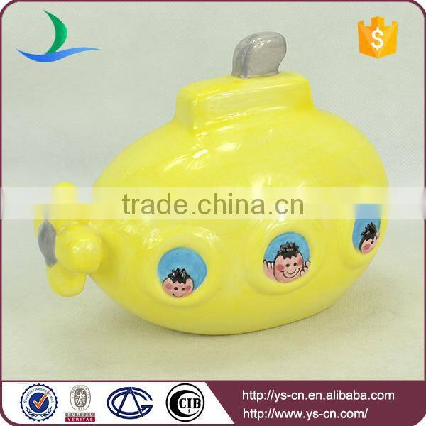 yellow toy china boat decoration,highwin produce decoration