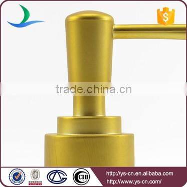 Newest matte-gold tine long nozzle design liquid soap lotion pump