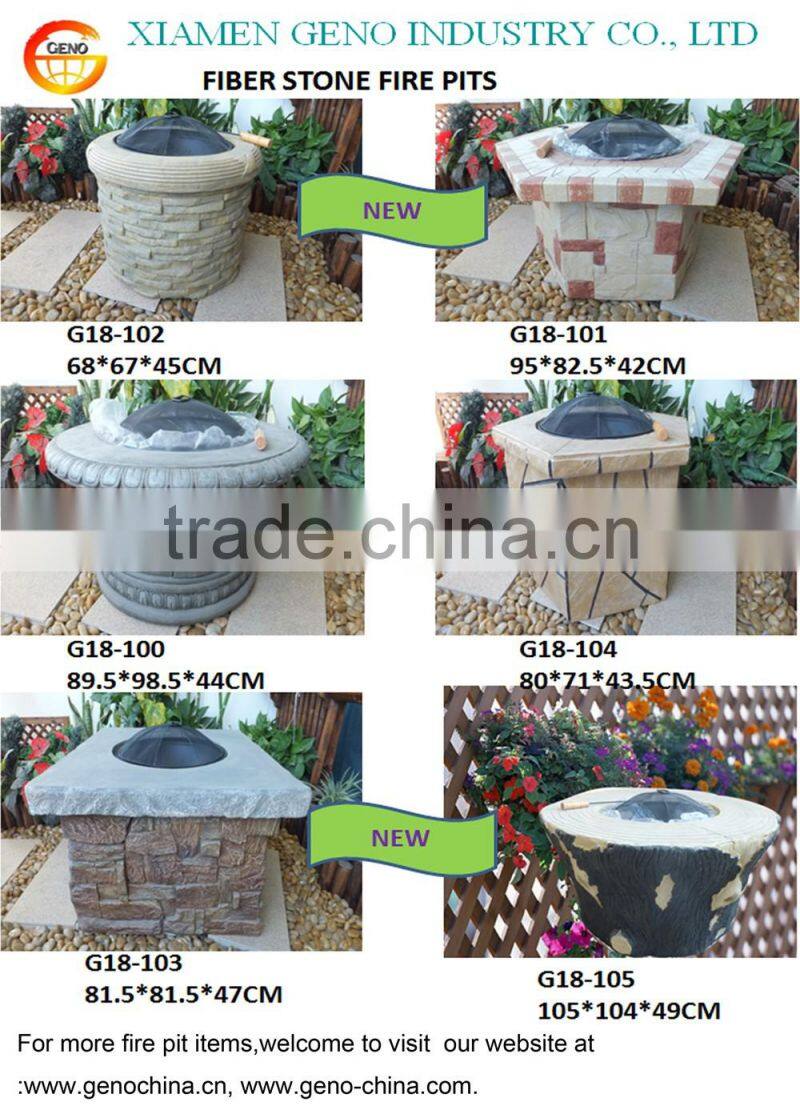 Hot selling MGO, fiber clay fire pit outdoor