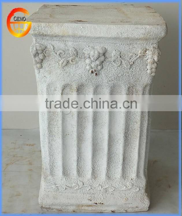 fiber stone garden planter Imitation metal iron flower pots