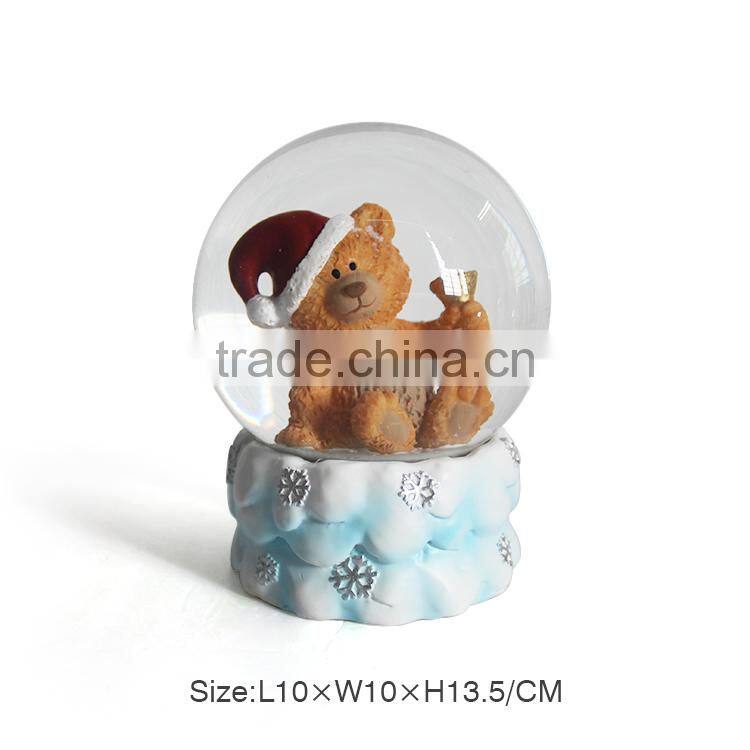 Christmas Tree Gift Box Snow Globe,Diameter 65mm 80mm 100mm 120mm Glass Snow Globe
