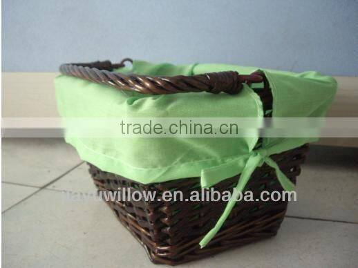 Wholesale Wicker Baskets with Lining and Handles